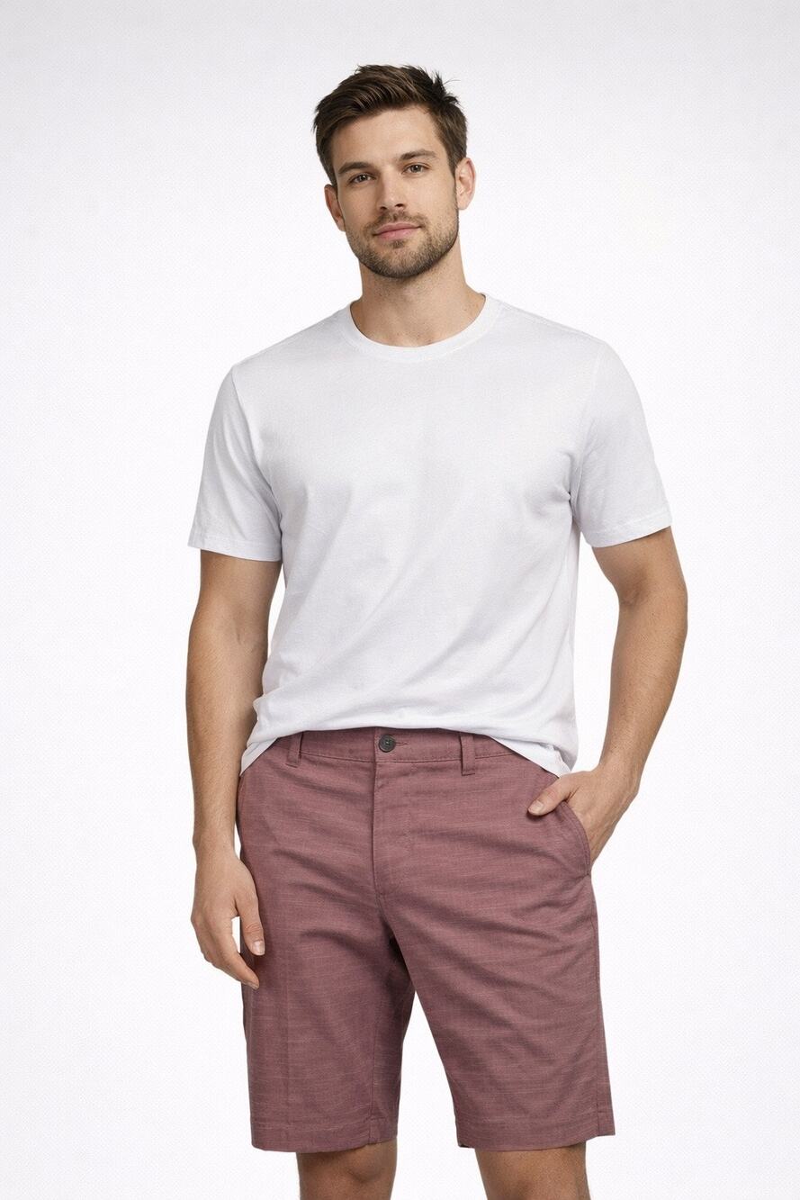 Travis Matthew On a Boat Heather Ruby Red Chino Golf Shorts Performance Mens 38
